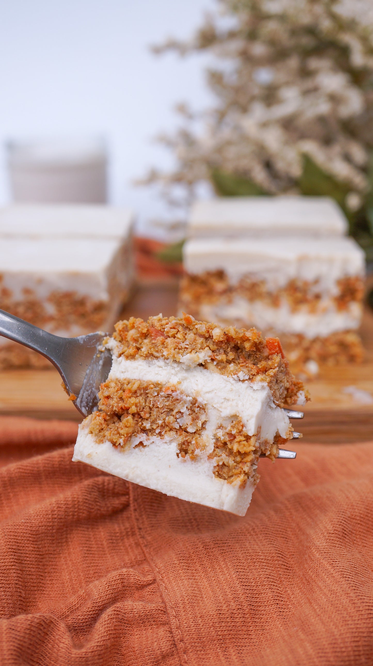 Frosted Carrot Cake Bar