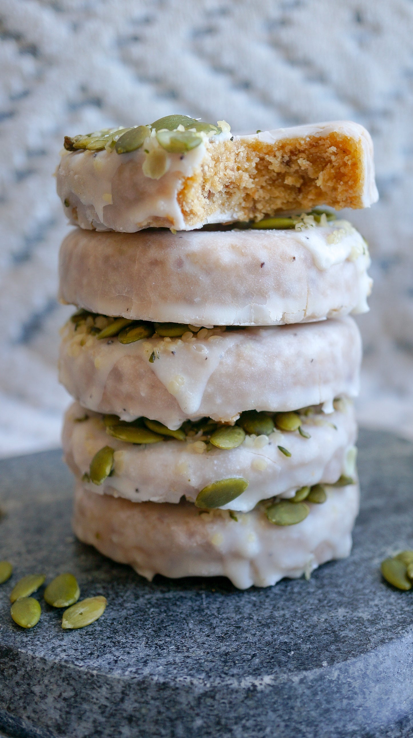 Cardamom Glazed Pepita Donut