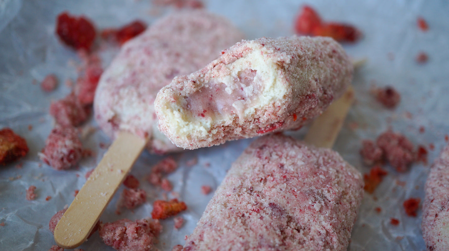Strawberry Shortcake Ice Cream Pop