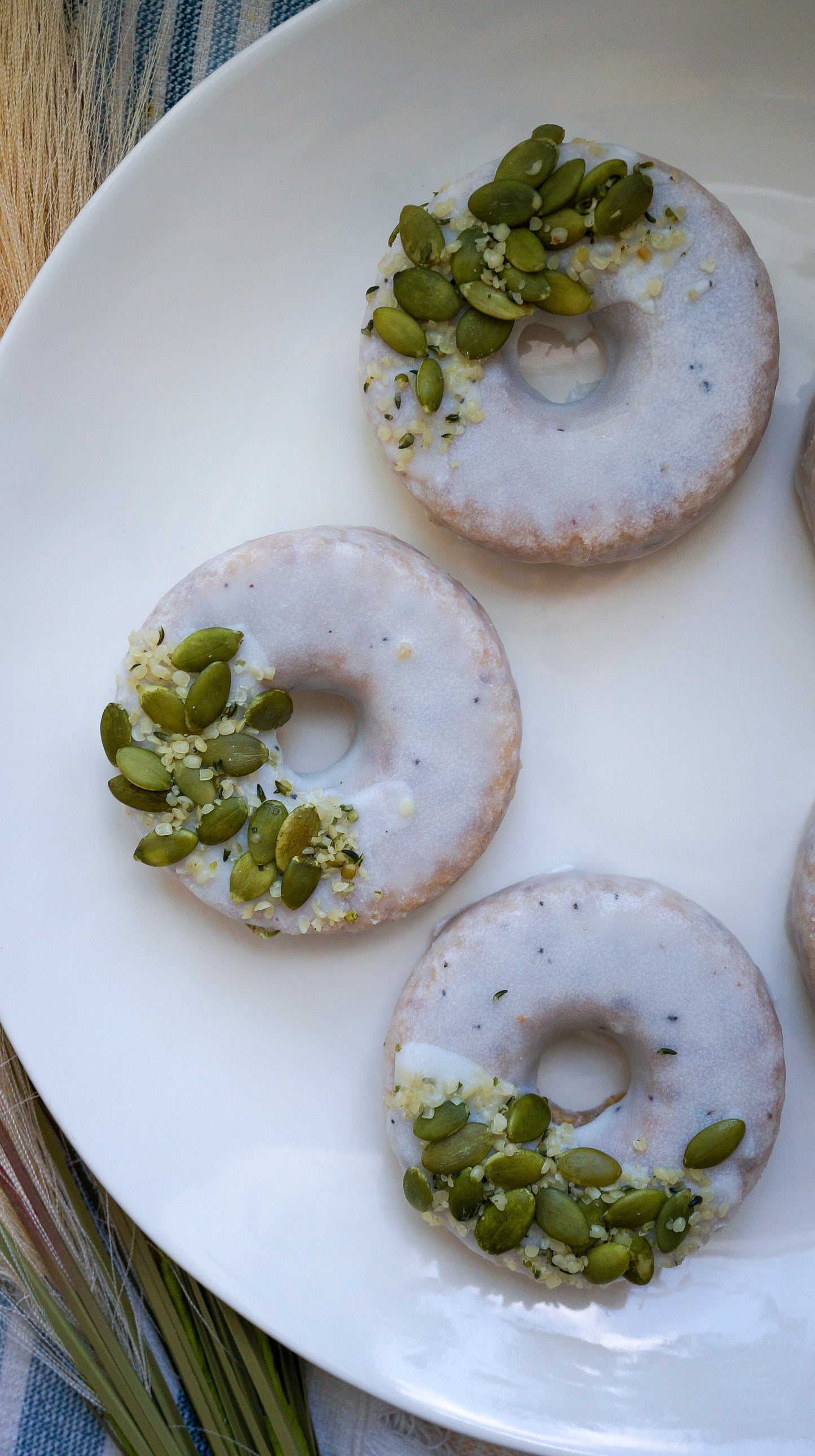 Cardamom Glazed Pepita Donut