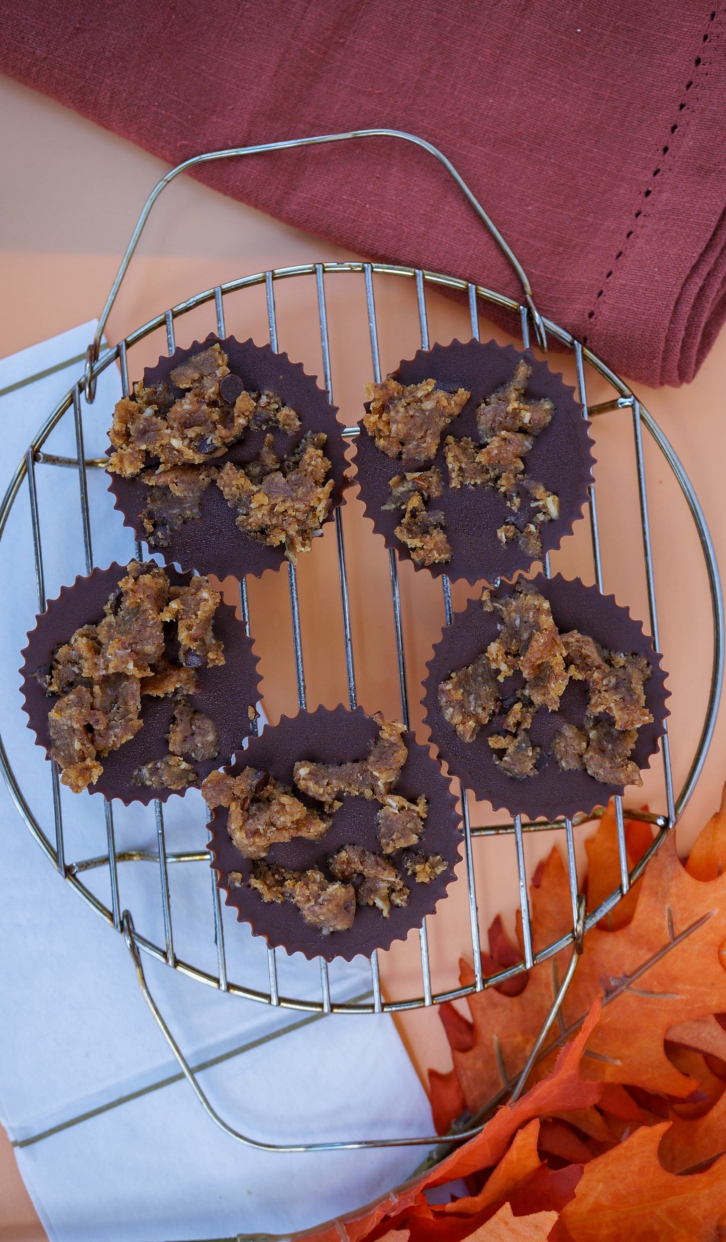 Pumpkin Spice Cookie Dough Cup