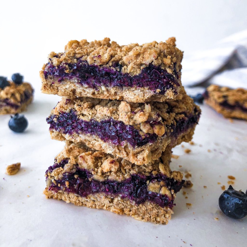 Blueberry Crumble Bars - Raw Bites By Risa