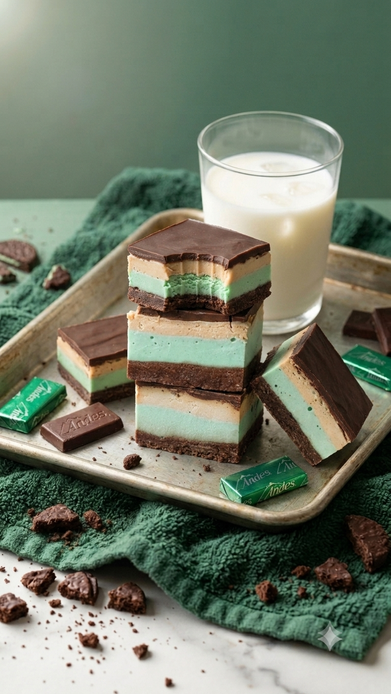 Andes Thin Mint Cheesecake