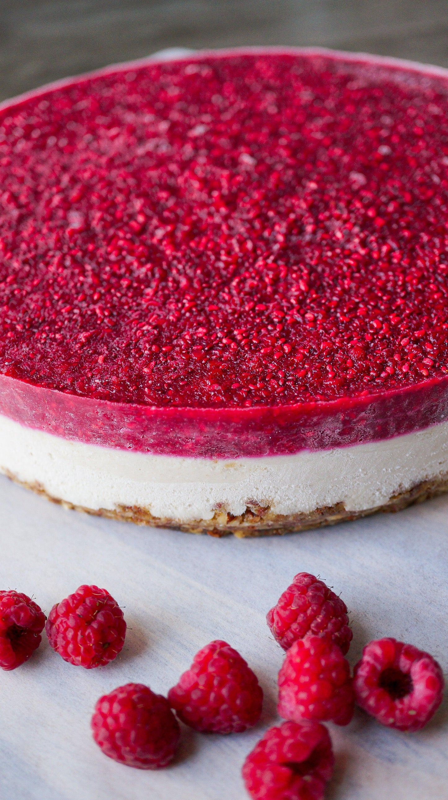 Lemon Raspberry Cake - Raw Bites By Risa