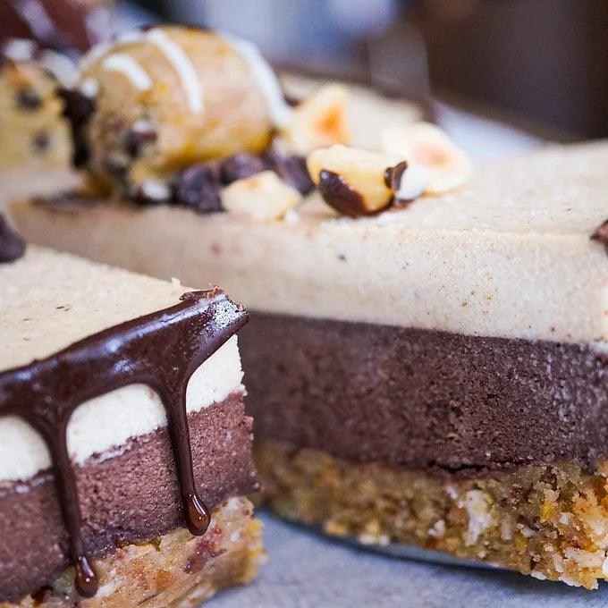 Caramel Hazelnut Chocolate Cake - Raw Bites By Risa