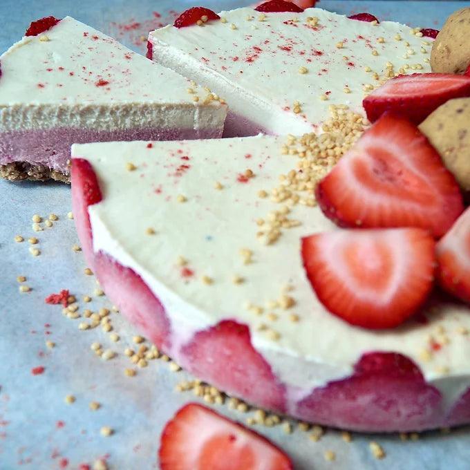Strawberry Lemon Cake - Raw Bites By Risa