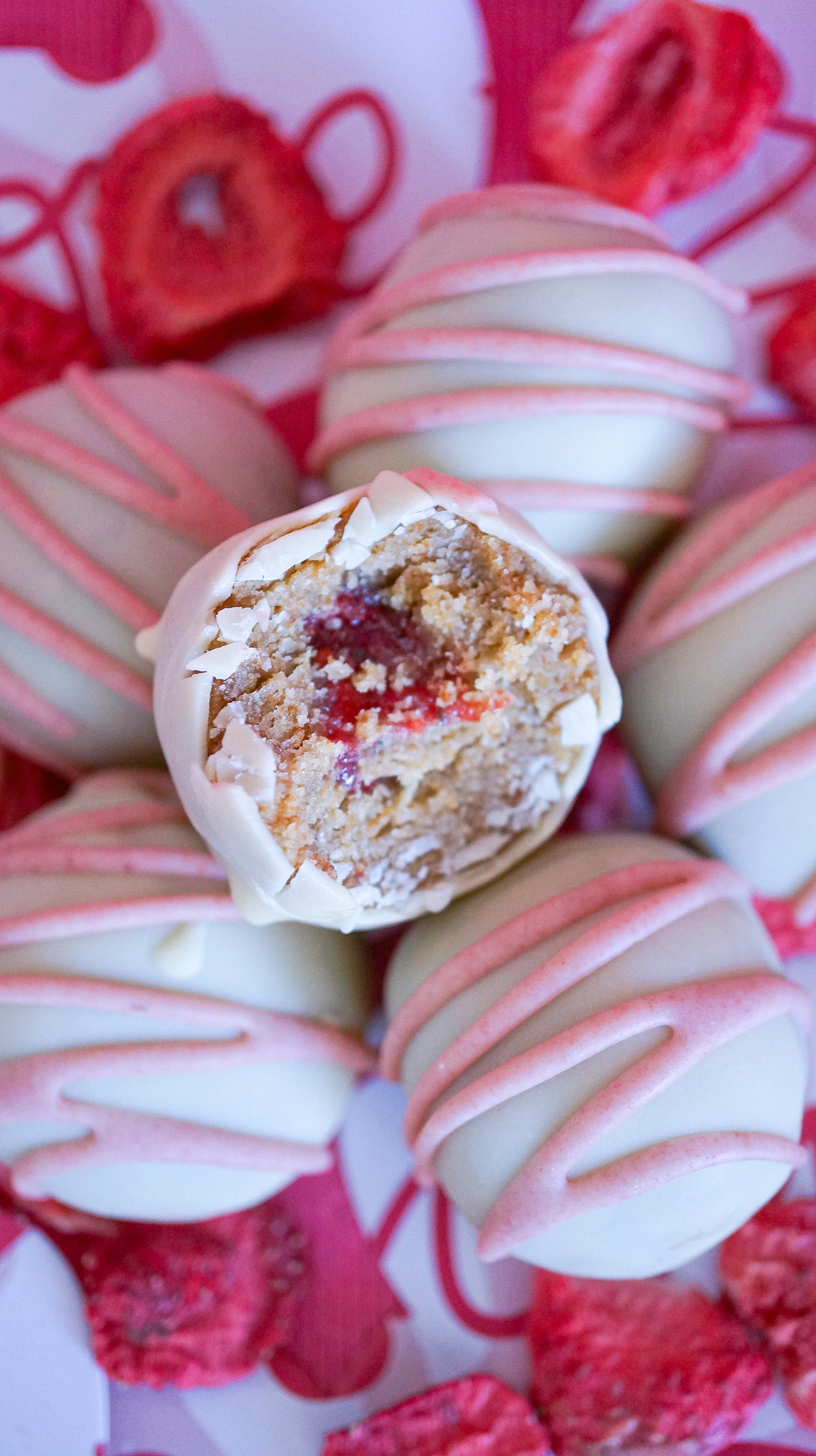 Strawberry Cheesecake Truffles! - Raw Bites By Risa