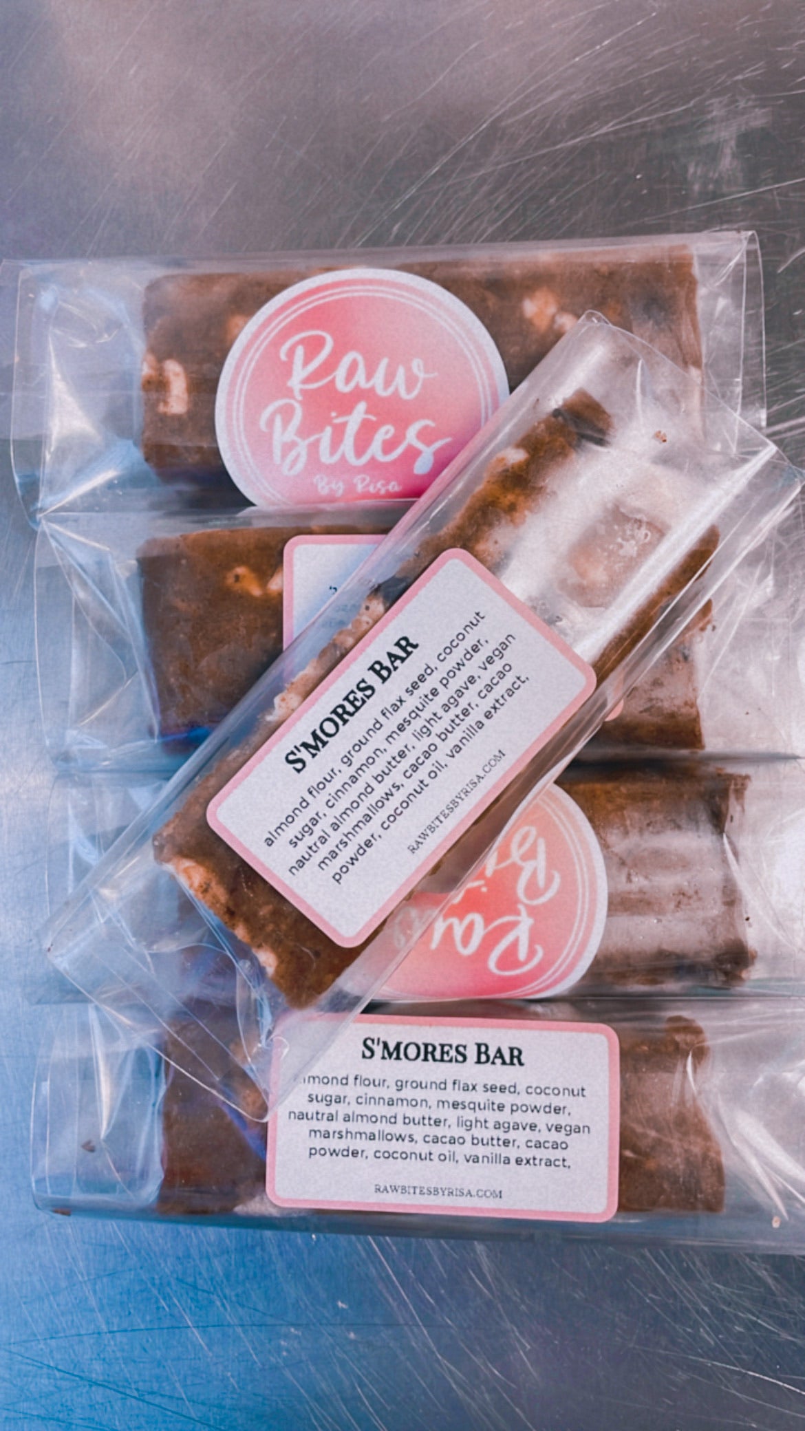 S'mores Blondie Bar - Raw Bites By Risa