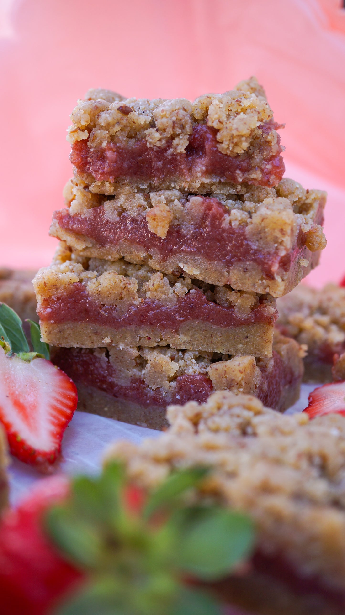 Strawberry Crumble Bars