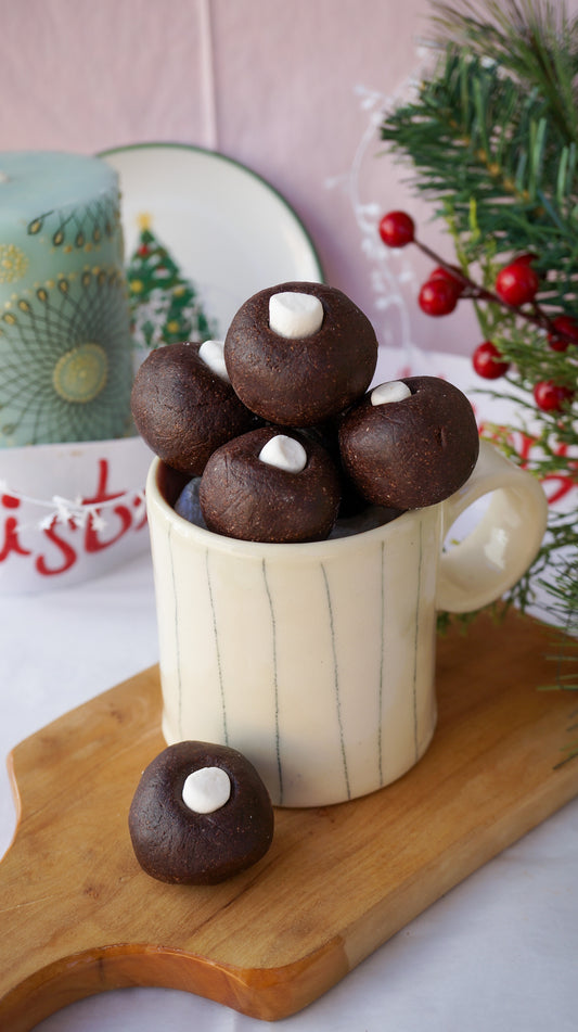 Flavor of the Month: Hot Cocoa Protein Bites