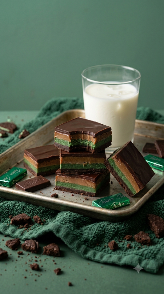 Andes Thin Mint Cheesecake