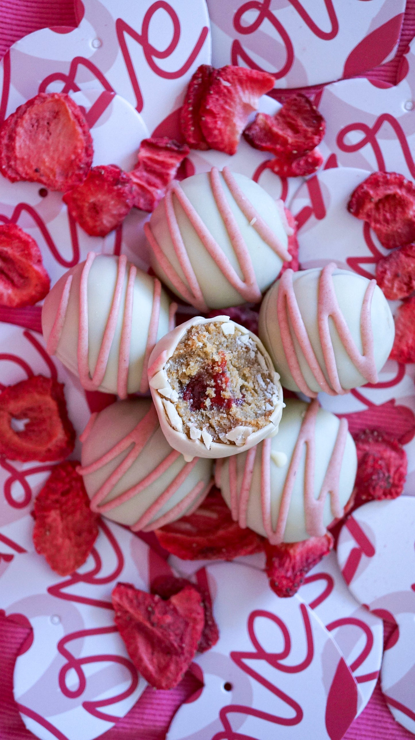 Strawberry Cheesecake Truffles! - Raw Bites By Risa