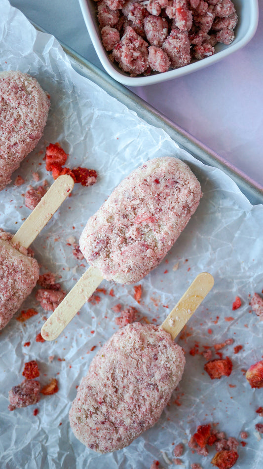 Strawberry Shortcake Ice Cream Pop