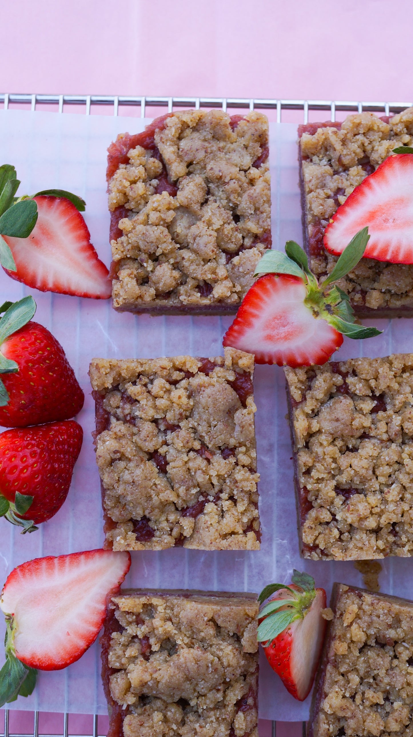 Strawberry Crumble Bars