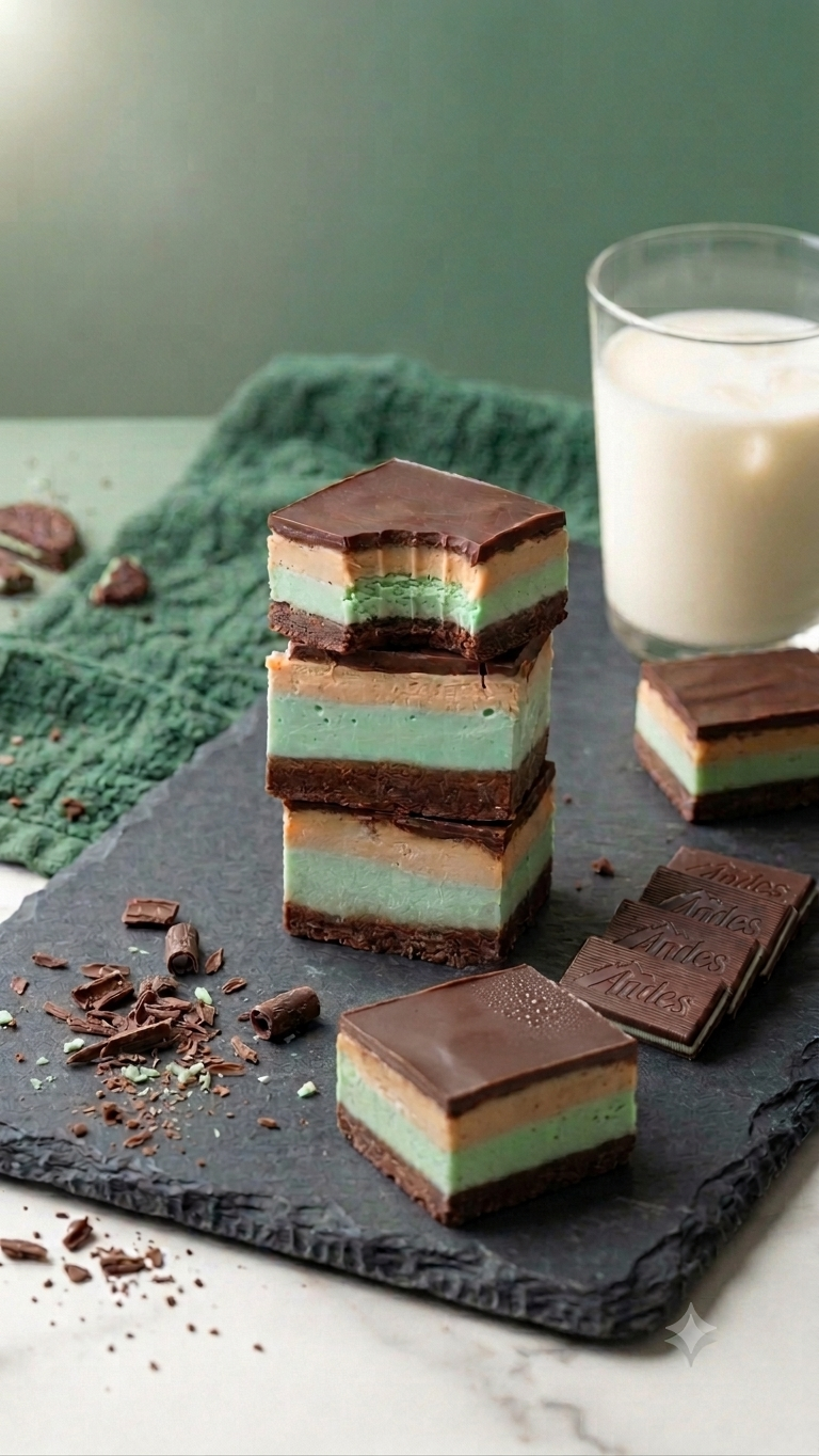 Andes Thin Mint Cheesecake