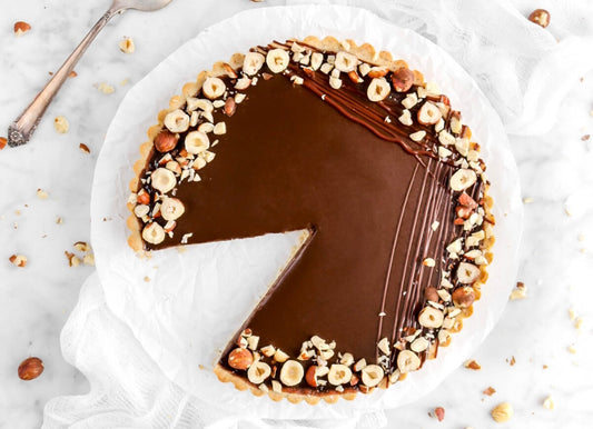 Chocolate Hazelnut Tart Slice - Raw Bites By Risa