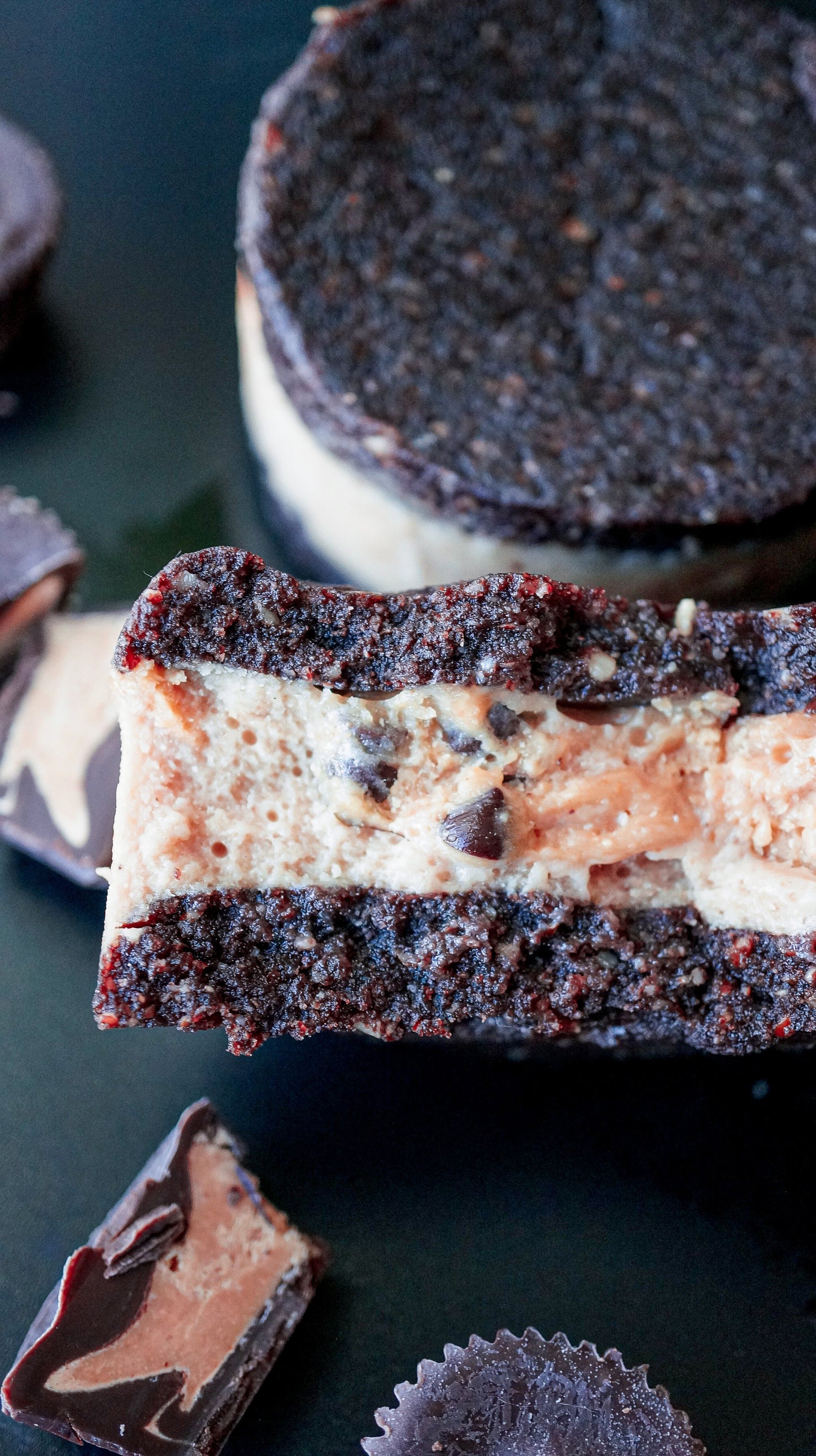 PB Chip Brownie Sammy - Raw Bites By Risa