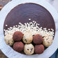Dark Chocolate Cookie Dough Cake