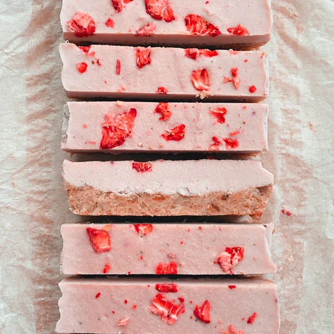 Strawberry Cheesecake Bar - Raw Bites By Risa